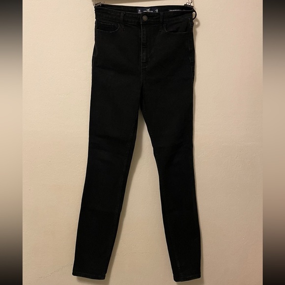 Hollister Jeans Hollister Ultra Highrise Super Skinny Black Jeans Poshmark